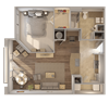 Vista at Park Row A7D Floor Plan Vista at Park Row A7D Floor Plan